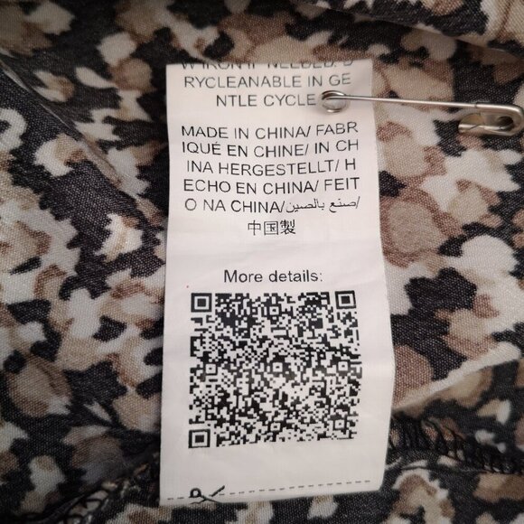 Shein Ladies Size Large V-neck Short Sleeves Loose Fit Tunic Blouse - Picture 6 of 8